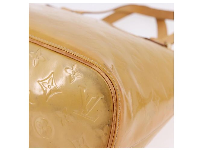 LOUIS VUITTON Borsa Monogram Vernis Houston Beige M91004 LV Auth gh2315 - vista 15