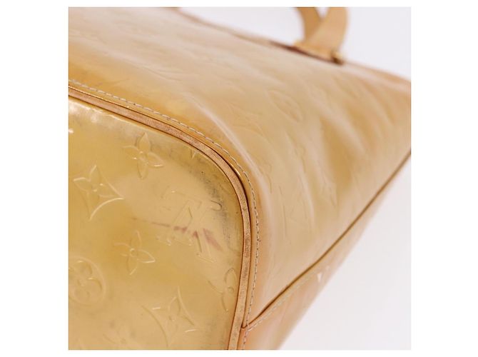 LOUIS VUITTON Borsa Monogram Vernis Houston Beige M91004 LV Auth gh2315 - vista 17
