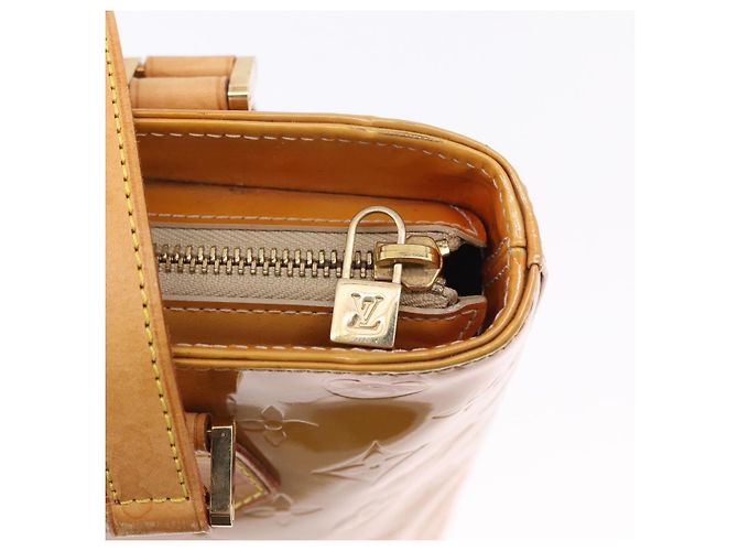 LOUIS VUITTON Borsa Monogram Vernis Houston Beige M91004 LV Auth gh2315 - vista 18