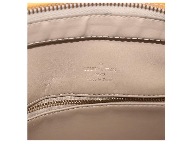 LOUIS VUITTON Borsa Monogram Vernis Houston Beige M91004 LV Auth gh2315 - vista 19