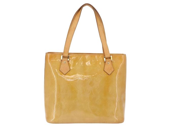 LOUIS VUITTON Borsa Monogram Vernis Houston Beige M91004 LV Auth gh2315 - vista 2