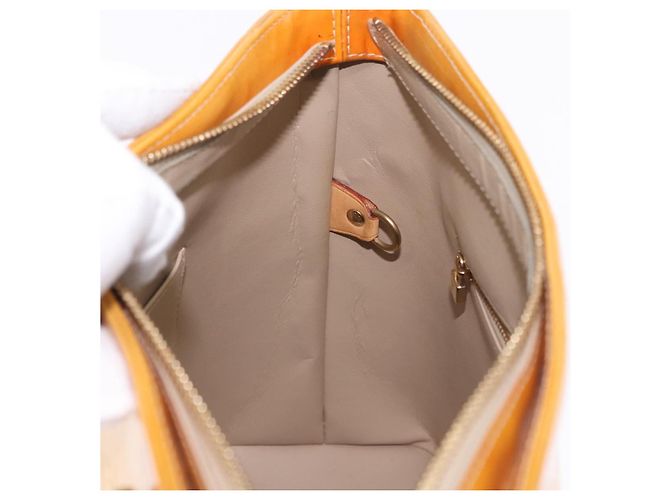 LOUIS VUITTON Borsa Monogram Vernis Houston Beige M91004 LV Auth gh2315 - vista 21