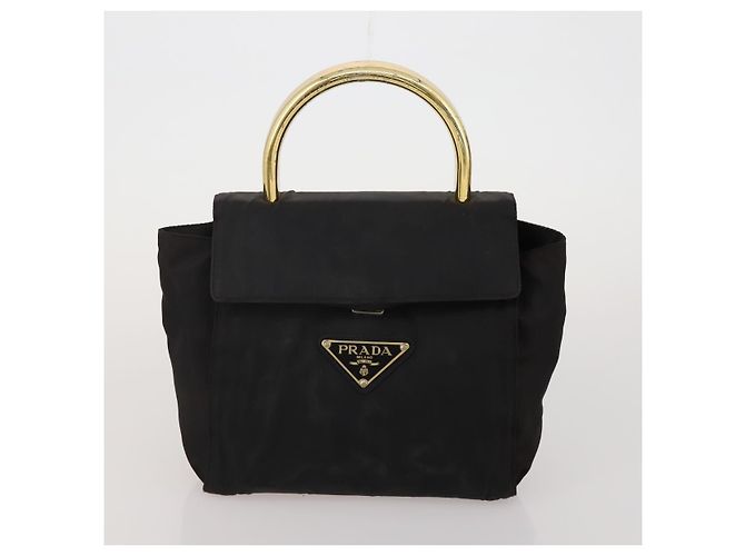 Borsa a Spalla PRADA Nylon Canvas 2way 4 Set Rosso Nero Auth bs36350 - vista 8