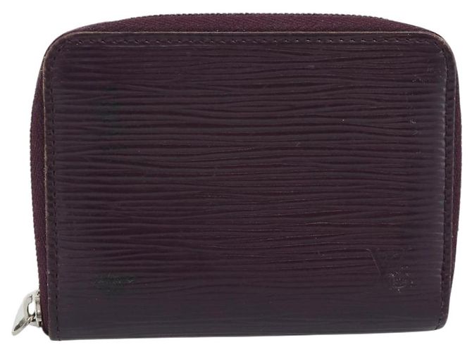 LOUIS VUITTON Epi Zippy Coin Purse Cassis M6015K LV Auth 195152 - vista 13
