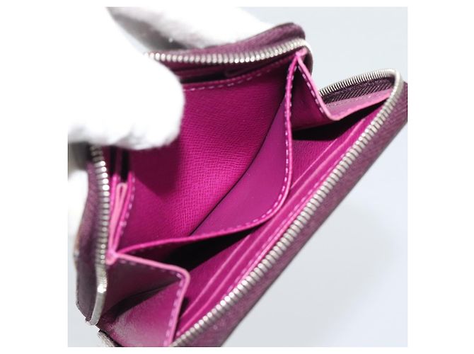 LOUIS VUITTON Epi Zippy Coin Purse Cassis M6015K LV Auth 195152 - vista 18