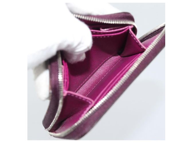 LOUIS VUITTON Epi Zippy Coin Purse Cassis M6015K LV Auth 195152 - vista 19