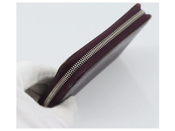 LOUIS VUITTON Epi Zippy Coin Purse Cassis M6015K LV Auth 195152 - vista 5