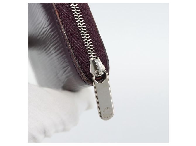 LOUIS VUITTON Epi Zippy Coin Purse Cassis M6015K LV Auth 195152 - vista 8