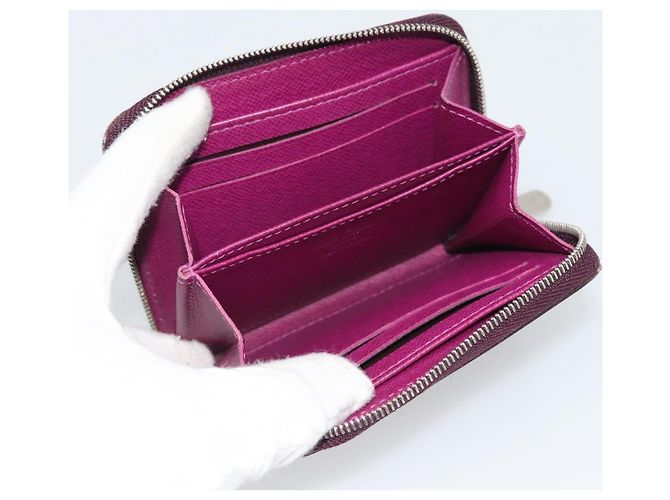 LOUIS VUITTON Epi Zippy Coin Purse Cassis M6015K LV Auth 195152 - vista 9