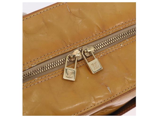 LOUIS VUITTON Borsa Monogram Vernis Tompkins Square Beige M91149 Auth gh2233 - vista 17