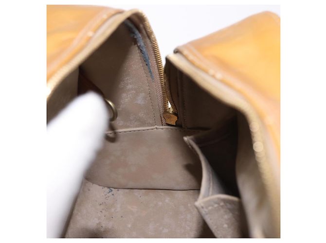 LOUIS VUITTON Borsa Monogram Vernis Tompkins Square Beige M91149 Auth gh2233 - vista 20