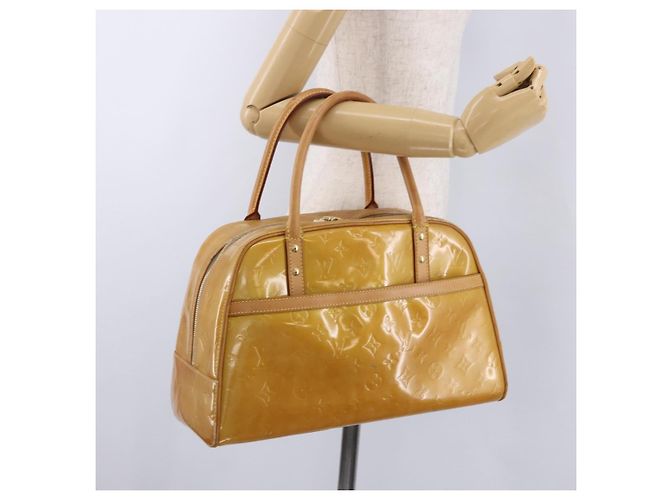 LOUIS VUITTON Borsa Monogram Vernis Tompkins Square Beige M91149 Auth gh2233 - vista 22