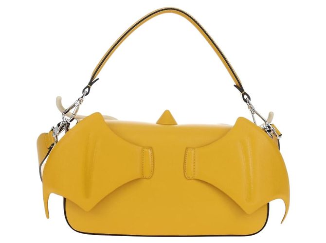 FENDI x FRGMT x POKEMON Dragonite Mamma Baguette Gialla 8BR600 Auth 167467SM Giallo - vista 3