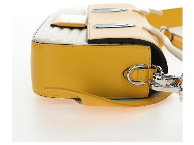 FENDI x FRGMT x POKEMON Dragonite Mamma Baguette Gialla 8BR600 Auth 167467SM Giallo - vista 5