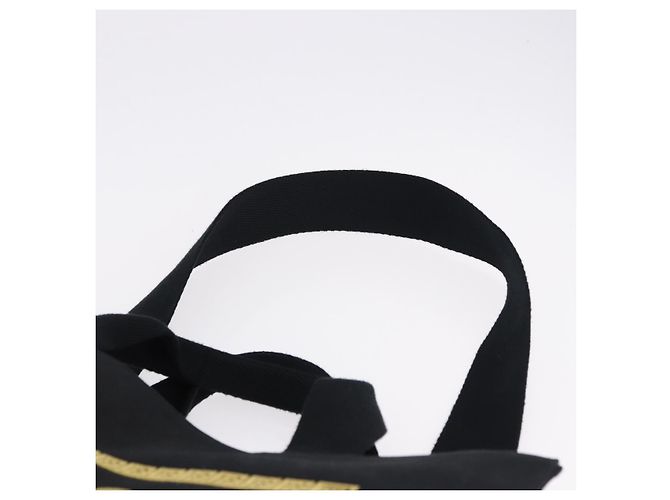 Borsa Tote FENDI FENDACE Canvas 2way Nero Oro 7VA558 Auth ka5494M D'oro - vista 10