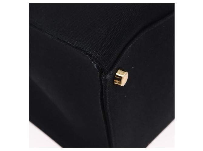 Borsa Tote FENDI FENDACE Canvas 2way Nero Oro 7VA558 Auth ka5494M D'oro - vista 12