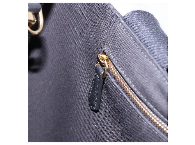 Borsa Tote FENDI FENDACE Canvas 2way Nero Oro 7VA558 Auth ka5494M D'oro - vista 20