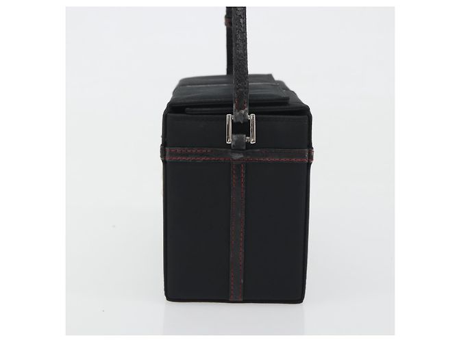Borsa Christian Dior in nylon nero argento Auth bs36673 - vista 4