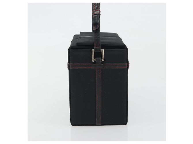 Borsa Christian Dior in nylon nero argento Auth bs36673 - vista 5