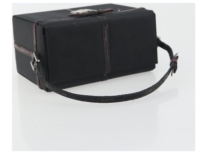 Borsa Christian Dior in nylon nero argento Auth bs36673 - vista 7