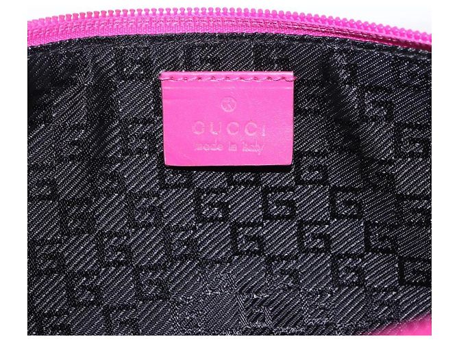 GUCCI Accessory Pouch Canvas Pink Silver 039 1103 Auth gh2280A Silvery - view 16