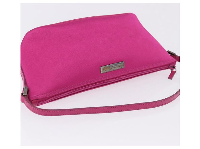 GUCCI Accessory Pouch Canvas Pink Silver 039 1103 Auth gh2280A Silvery - view 6