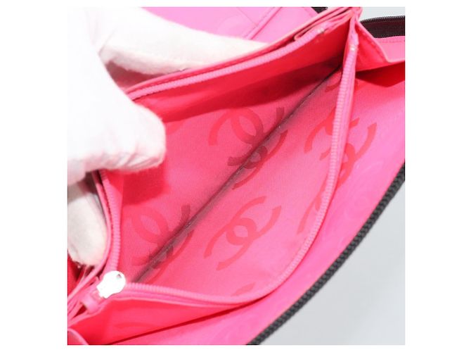 CHANEL Matelasse Cambon Line Long Wallet Pelle Nera Argento CC Auth 194957 Nero - vista 20