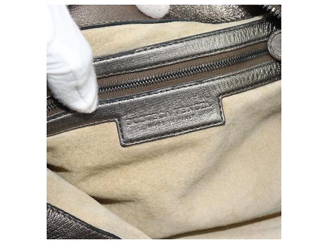 Borsa a Spalla BOTTEGA VENETA INTRECCIATO in Pelle Argento Auth 194742V - vista 16