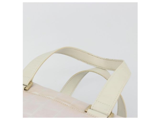 CHANEL Nuova Borsa a Mano Travel Line in Tela Rosa Oro CC Autentica BA14582A - vista 8