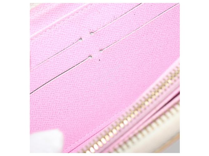 LOUIS VUITTON Monogram Multicolor Zippy Long Wallet White M60241 LV Auth 193587 Bianco - vista 17