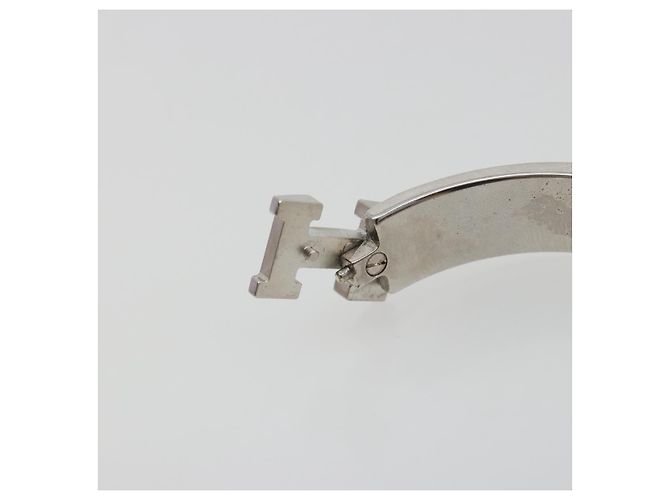 Hermès Pulsera HERMES Click H de metal White Auth 193604M Blanco - vista 13