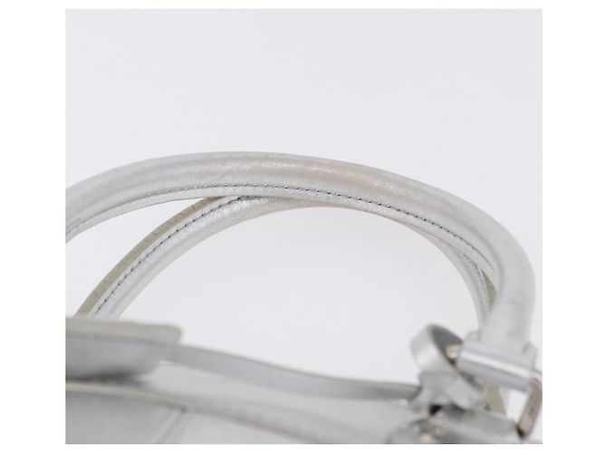 LOUIS VUITTON Borsa Suhari Lockit PM Silver M95541 LV Auth BA14097V Argento - vista 14