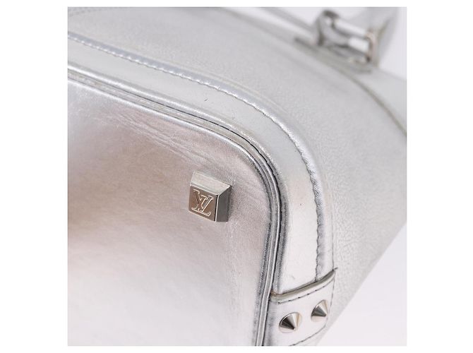LOUIS VUITTON Borsa Suhari Lockit PM Silver M95541 LV Auth BA14097V Argento - vista 15