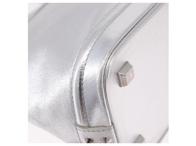 LOUIS VUITTON Borsa Suhari Lockit PM Silver M95541 LV Auth BA14097V Argento - vista 16