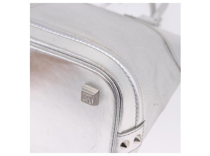 LOUIS VUITTON Borsa Suhari Lockit PM Silver M95541 LV Auth BA14097V Argento - vista 17