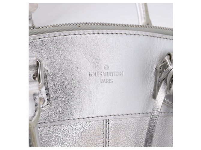 LOUIS VUITTON Borsa Suhari Lockit PM Silver M95541 LV Auth BA14097V Argento - vista 19