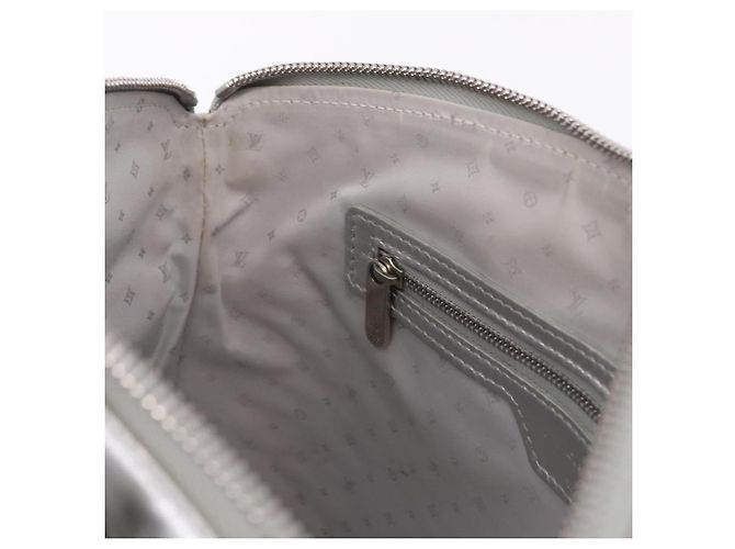 LOUIS VUITTON Borsa Suhari Lockit PM Silver M95541 LV Auth BA14097V Argento - vista 23