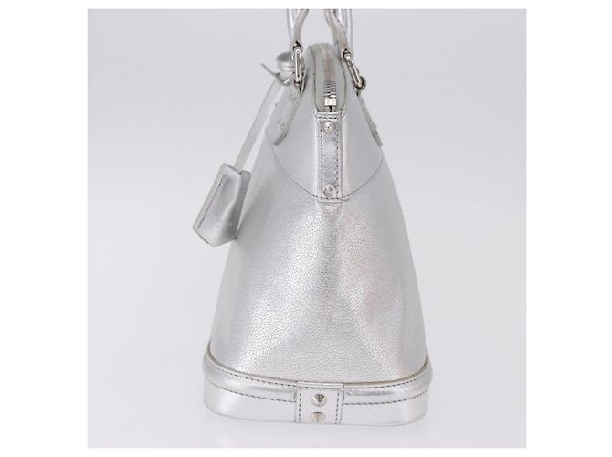 LOUIS VUITTON Borsa Suhari Lockit PM Silver M95541 LV Auth BA14097V Argento - vista 3