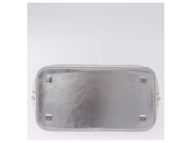 LOUIS VUITTON Borsa Suhari Lockit PM Silver M95541 LV Auth BA14097V Argento - vista 5