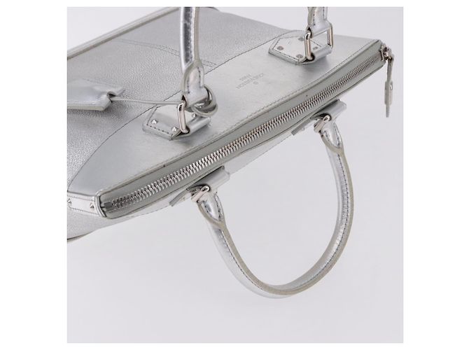 LOUIS VUITTON Borsa Suhari Lockit PM Silver M95541 LV Auth BA14097V Argento - vista 6