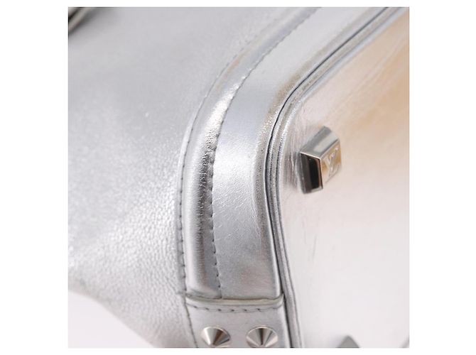 LOUIS VUITTON Borsa Suhari Lockit PM Silver M95541 LV Auth BA14097V Argento - vista 8