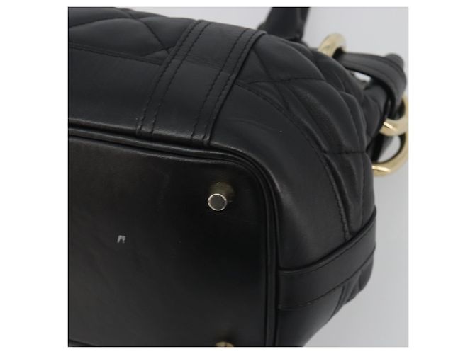 BURBERRY Borsa a mano in pelle nera e oro Auth am12226V Nero D'oro - vista 10