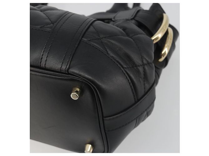 BURBERRY Borsa a mano in pelle nera e oro Auth am12226V Nero D'oro - vista 12