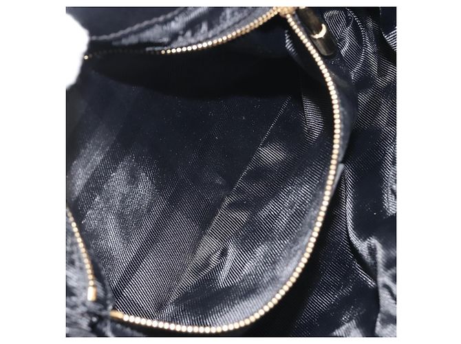 BURBERRY Borsa a mano in pelle nera e oro Auth am12226V Nero D'oro - vista 22