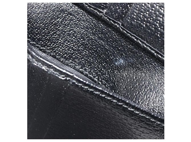 Cartera Bifold GUCCI GG Canvas Negra Plata 112664 Auth BA14621A - vista 24