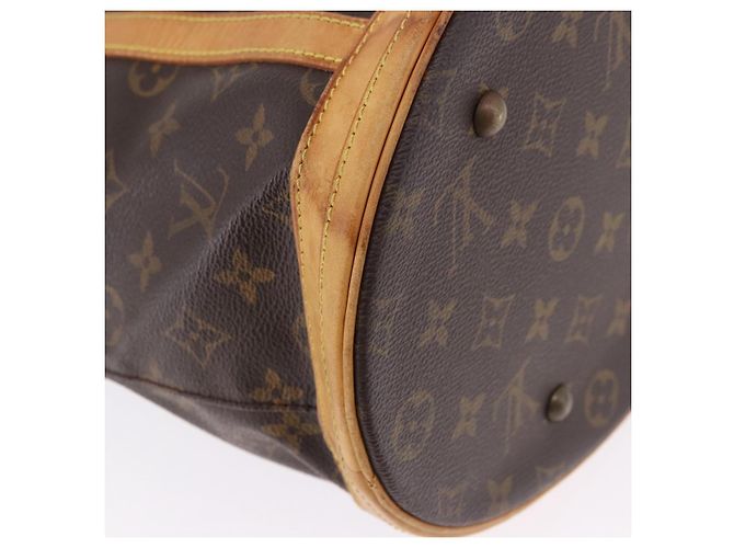 LOUIS VUITTON Borsa a Spalla Monogram Bucket GM M42236 LV Auth bs36413 Monogramma - vista 9
