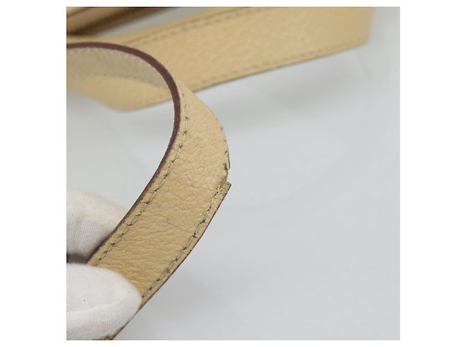 Céline Borsa CELINE in pelle 2way Avorio Oro Auth 193579 D'oro Crudo - vista 10