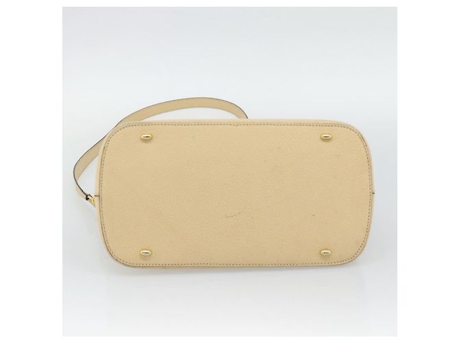 Céline Borsa CELINE in pelle 2way Avorio Oro Auth 193579 D'oro Crudo - vista 12