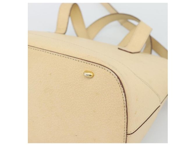 Céline Borsa CELINE in pelle 2way Avorio Oro Auth 193579 D'oro Crudo - vista 13