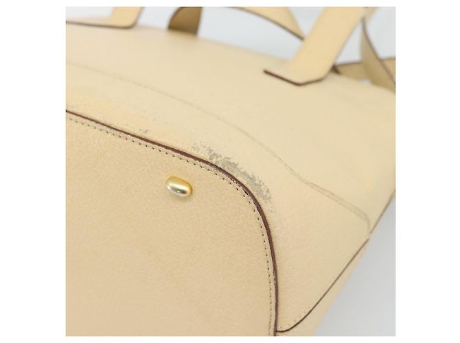 Céline Borsa CELINE in pelle 2way Avorio Oro Auth 193579 D'oro Crudo - vista 15